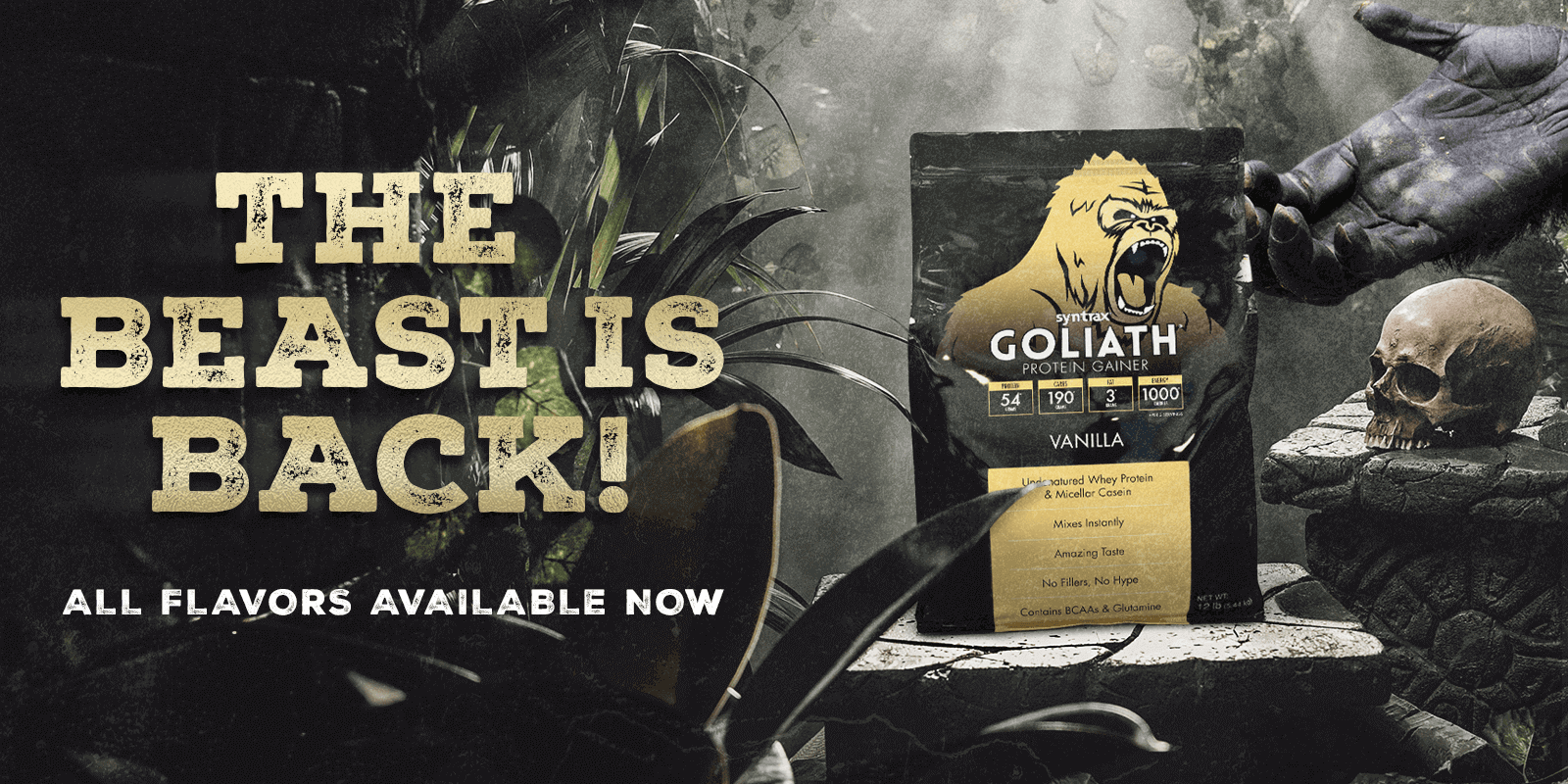 Goliath is back in stock